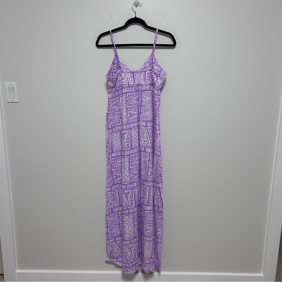 O’Neill Lavender Patterned Summer Maxi Dress Women's Size XL Resort Beach *READ* - Picture 1 of 12